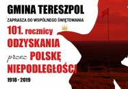 Obchody 101. rocznicy odzyskania przez Polskę niepodległości w Gminie Tereszpol