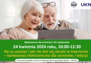 Webinarium online dla seniorów i ich opiekunów