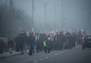 Marsz niepodległościowy na Wzgorze Polak