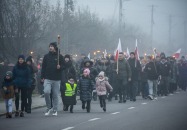 Marsz niepodległościowy na Wzgorze Polak