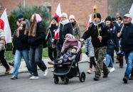 Marsz niepodległościowy na Wzgorze Polak