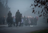 Marsz niepodległościowy na Wzgorze Polak