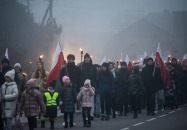 Marsz niepodległościowy na Wzgorze Polak