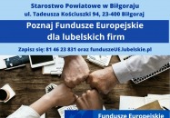 Poznaj Fundusze Europejskie dla lubelskich firm! - 28 stycznia 2025 r.